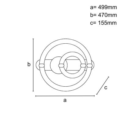 LED Stmívatelné stropní svítidlo LED/120W/230V 3000-6500K + dálkové ovládání