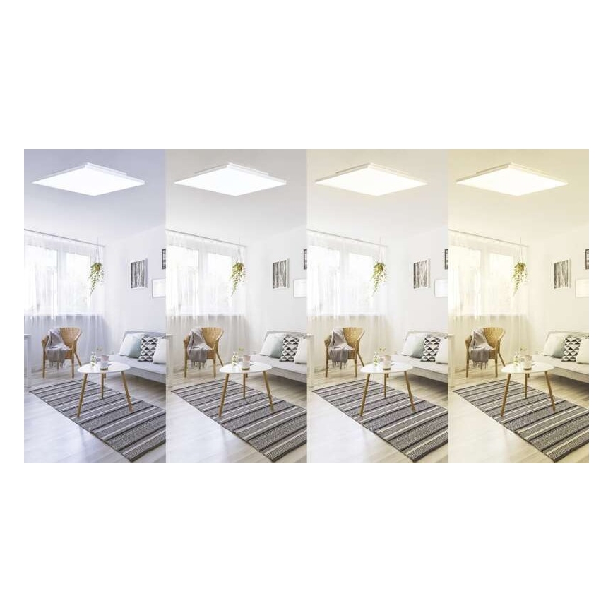 LED Stmívatelné stropní svítidlo LED/18W/230V 2700K-6000K čtverec CRI 95 + dálkové ovládání