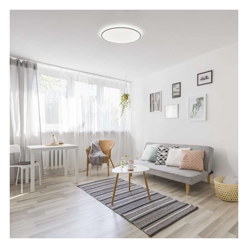 LED Stmívatelné stropní svítidlo LED/24W/230V + dálkové ovládání kulatý 2700K-6500K