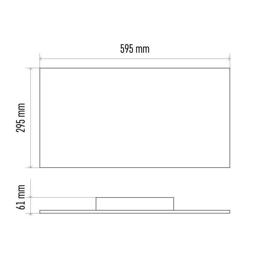 LED Stmívatelné stropní svítidlo LED/24W/230V 2700K-6000K obdélník CRI 95 + dálkové ovládání