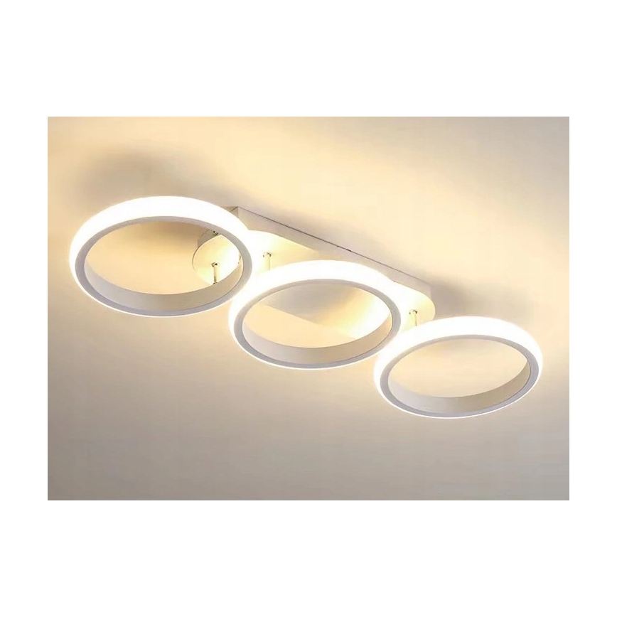 LED Stmívatelné stropní svítidlo LED/30W/230V 3000-6500K bílá Wi-Fi Tuya + dálkové ovládání