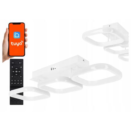 LED Stmívatelné stropní svítidlo LED/33W/230V 3000-6500K bílá Wi-Fi Tuya + dálkové ovládání