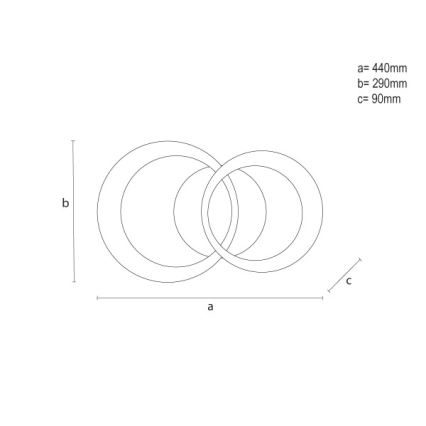 LED Stmívatelné stropní svítidlo LED/35W/230V 3000-6500K + dálkové ovládání