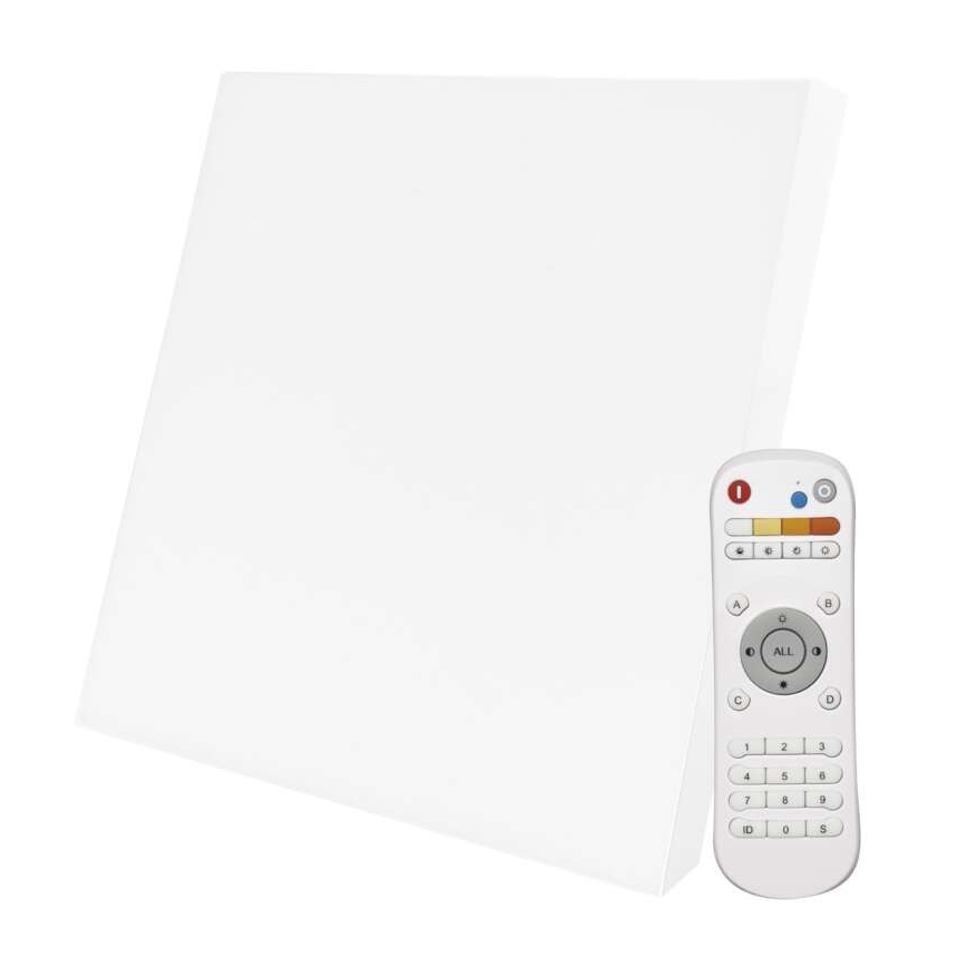 LED Stmívatelné stropní svítidlo LED/36W/230V + dálkové ovládání čtverec 2700K-6000K