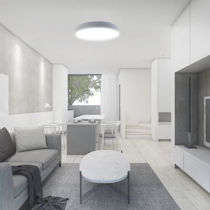 LED Stmívatelné stropní svítidlo LED/40W/230V 3000-6500K 39,5 cm bílá + dálkové ovládání