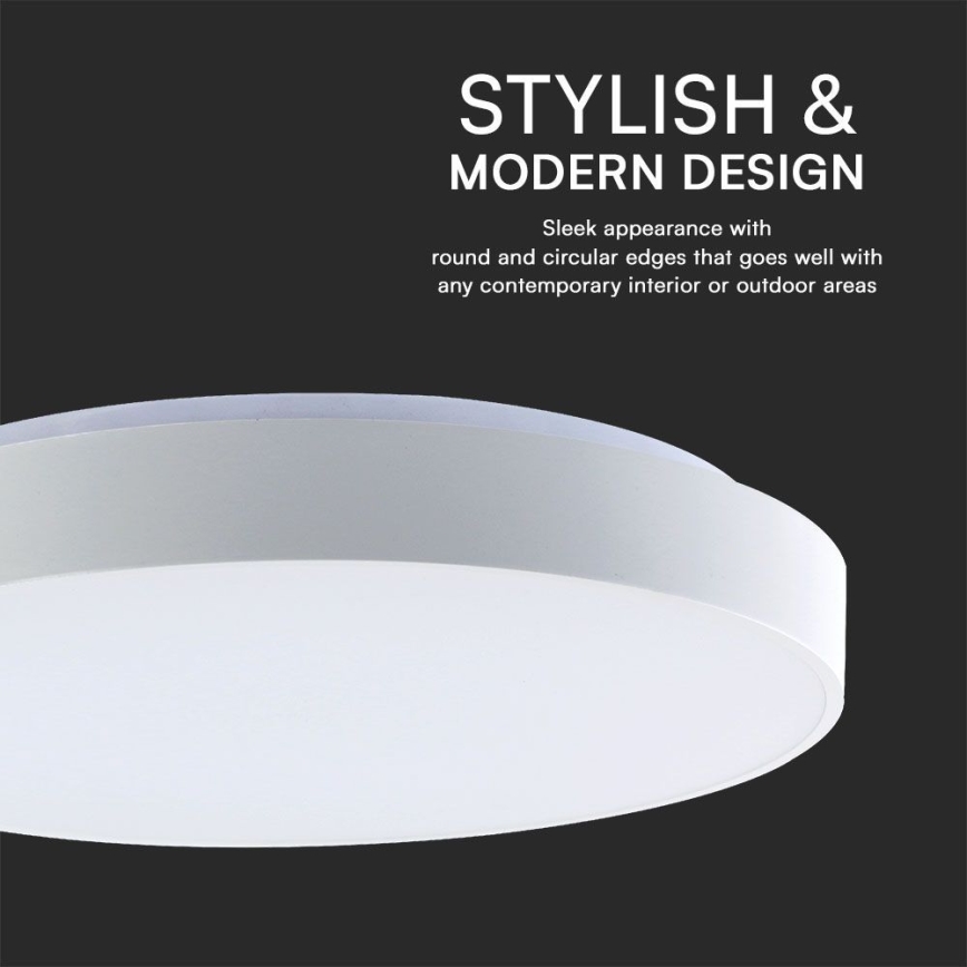 LED Stmívatelné stropní svítidlo LED/40W/230V 3000-6500K 39,5 cm bílá + dálkové ovládání