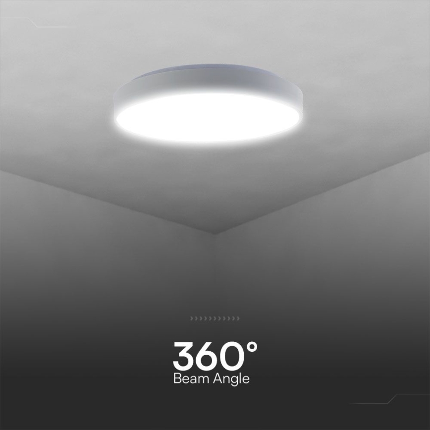 LED Stmívatelné stropní svítidlo LED/40W/230V 3000-6500K 39,5 cm bílá + dálkové ovládání