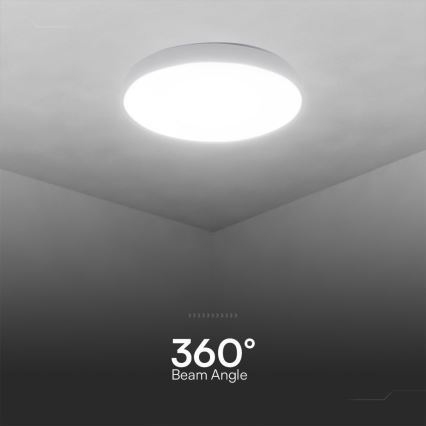 LED Stmívatelné stropní svítidlo LED/40W/230V 3000-6500K 39 cm bílá + dálkové ovládání
