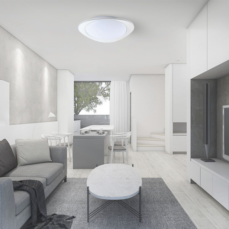 LED Stmívatelné stropní svítidlo LED/40W/230V 3000-6500K 45 cm bílá + dálkové ovládání