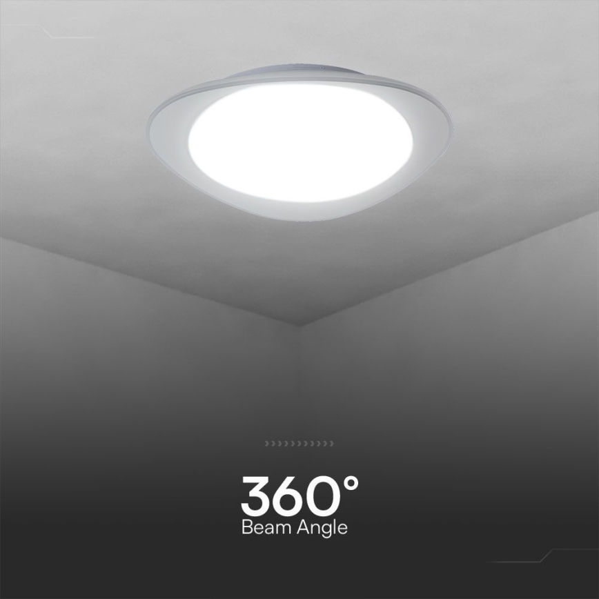 LED Stmívatelné stropní svítidlo LED/40W/230V 3000-6500K 45 cm bílá + dálkové ovládání