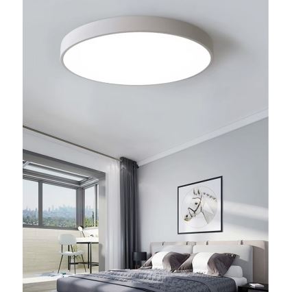 LED Stmívatelné stropní svítidlo LED/40W/230V 3000-6500K pr. 40 cm bílá + dálkové ovládání