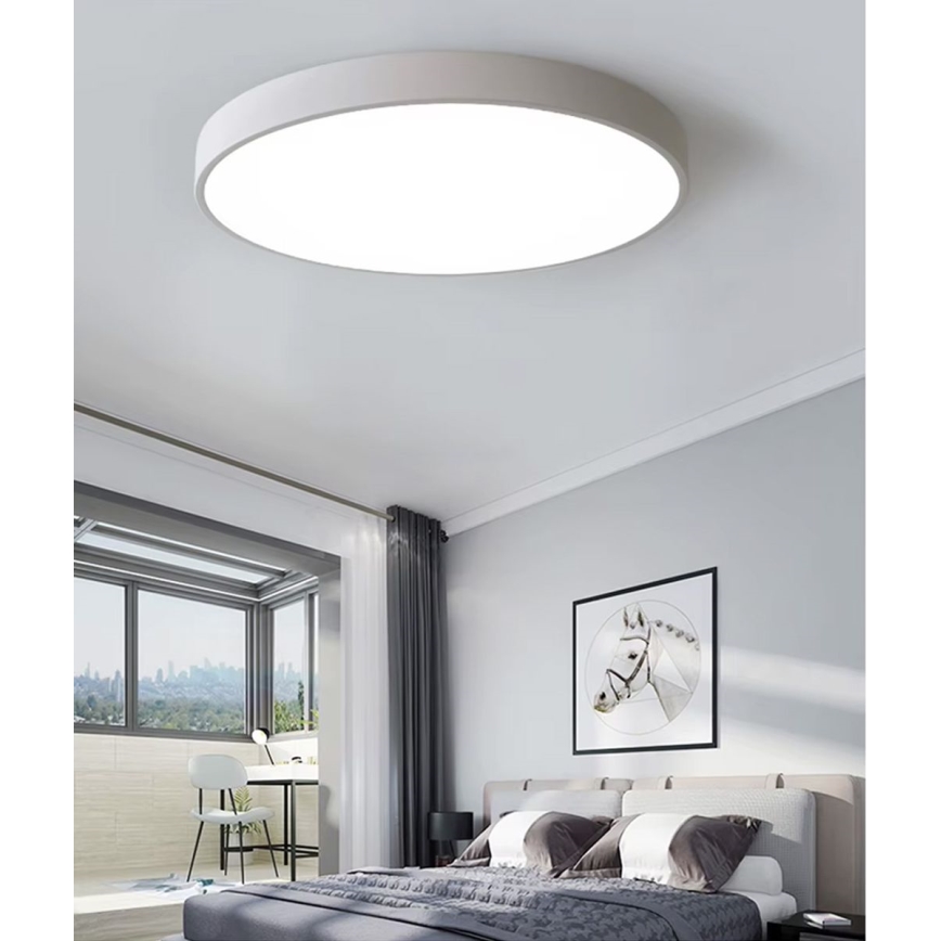 LED Stmívatelné stropní svítidlo LED/40W/230V 3000-6500K pr. 40 cm bílá + dálkové ovládání
