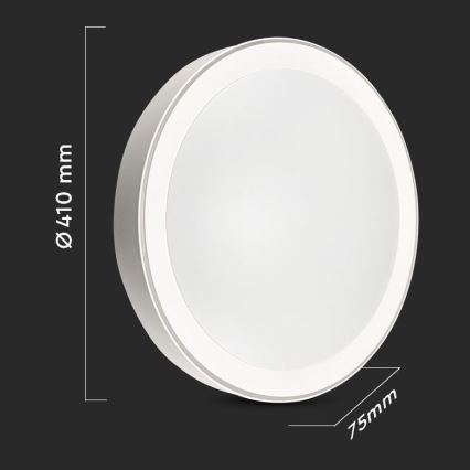 LED Stmívatelné stropní svítidlo LED/40W/230V 3000K/4000K/6500K pr. 41 cm + dálkové ovládání