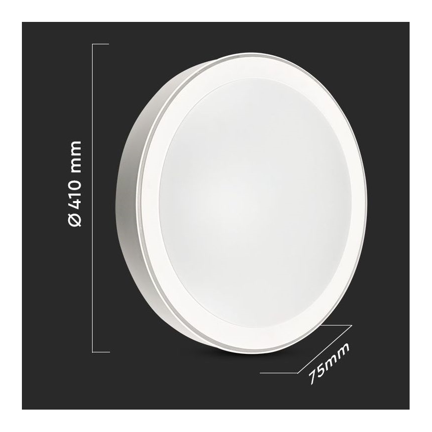 LED Stmívatelné stropní svítidlo LED/40W/230V 3000K/4000K/6500K pr. 41 cm + dálkové ovládání