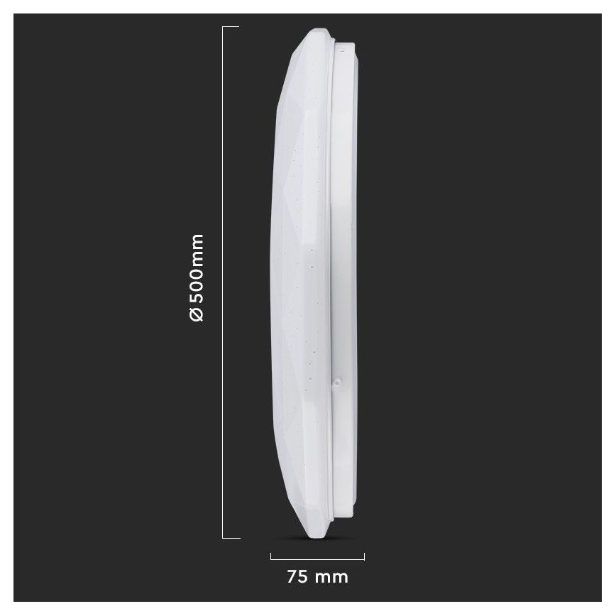LED Stmívatelné stropní svítidlo LED/40W/230V 3000K/4000K/6500K pr. 50 cm + dálkové ovládání