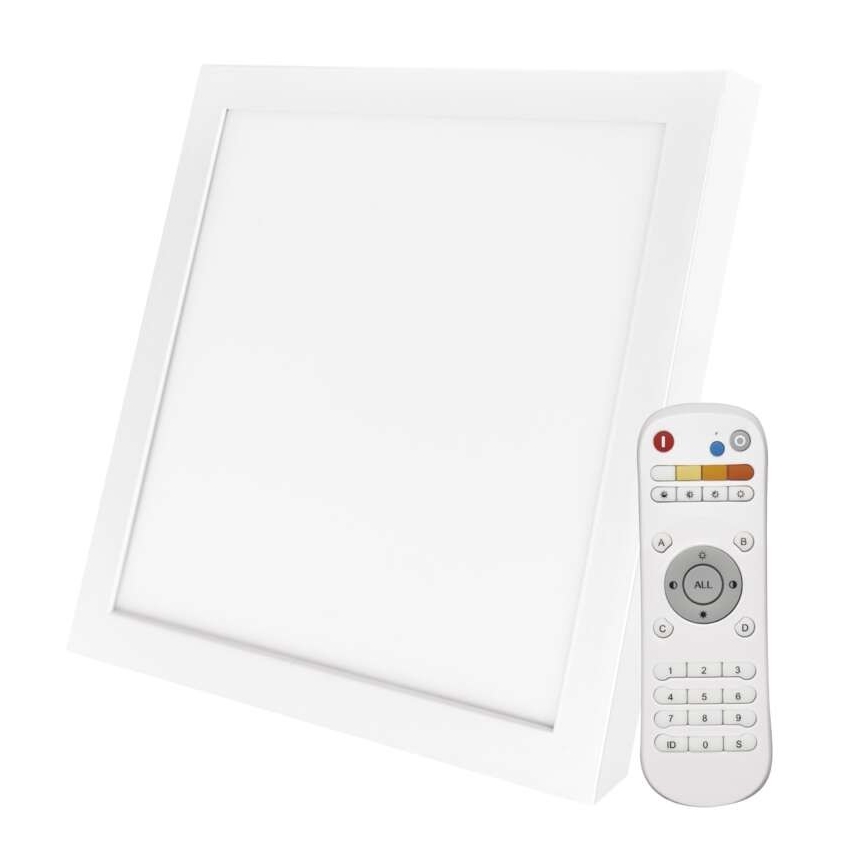 LED Stmívatelné stropní svítidlo LED/40W/230V 2700K-6000K čtverec + dálkové ovládání 