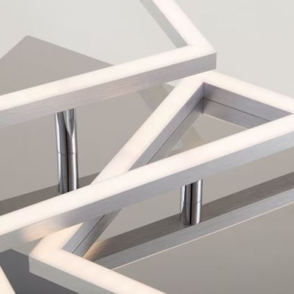 LED Stmívatelné stropní svítidlo LED/42W/230V 3000K matný chrom