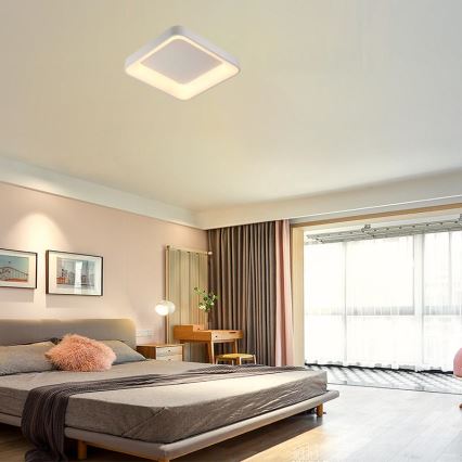 LED Stmívatelné stropní svítidlo LED/45W/230V 3000-6500K bílá + dálkové ovládání