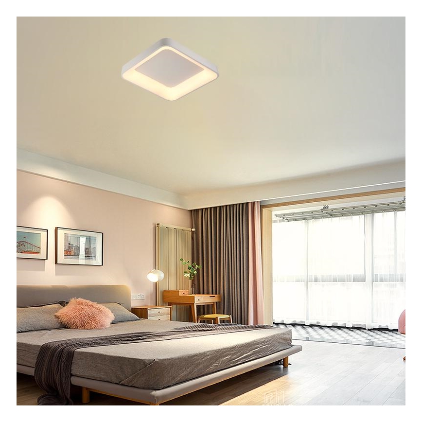 LED Stmívatelné stropní svítidlo LED/45W/230V 3000-6500K bílá + dálkové ovládání
