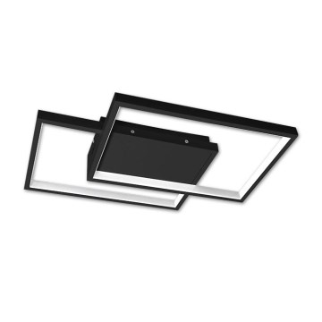 LED Stmívatelné stropní svítidlo LED/45W/230V 3000-6500K černá + dálkové ovládání