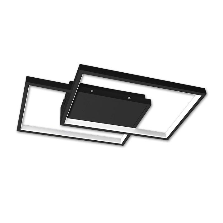 LED Stmívatelné stropní svítidlo LED/45W/230V 3000-6500K černá + dálkové ovládání