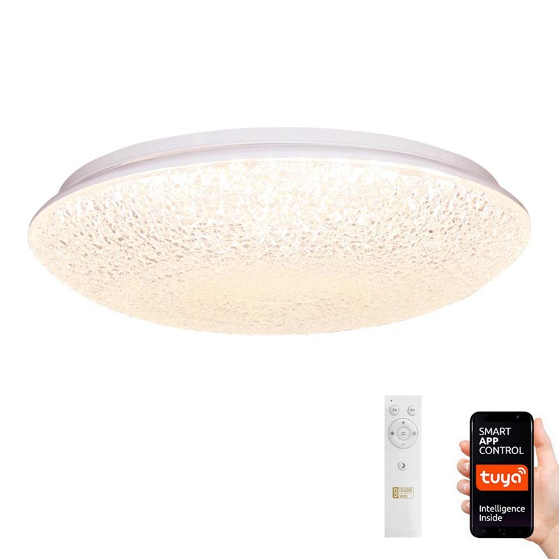 LED Stmívatelné stropní svítidlo LED/48W/230V 2700-6500K Wi-Fi Tuya + dálkové ovládání