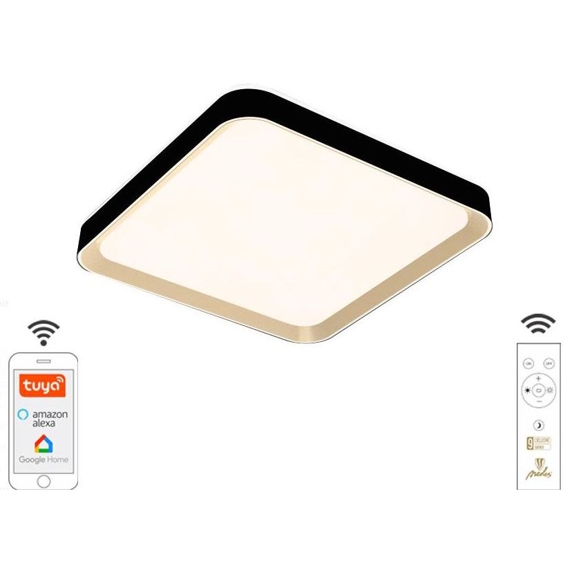 LED Stmívatelné stropní svítidlo LED/48W/230V 2700-6500K Wi-Fi Tuya + dálkové ovládání