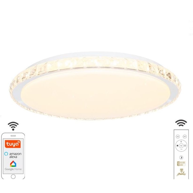 LED Stmívatelné stropní svítidlo LED/48W/230V 2700-6500K Wi-Fi Tuya + dálkové ovládání