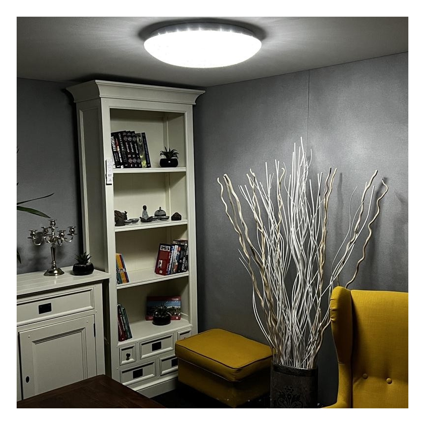 LED Stmívatelné stropní svítidlo LED/48W/230V 2700-6500K Wi-Fi Tuya + dálkové ovládání