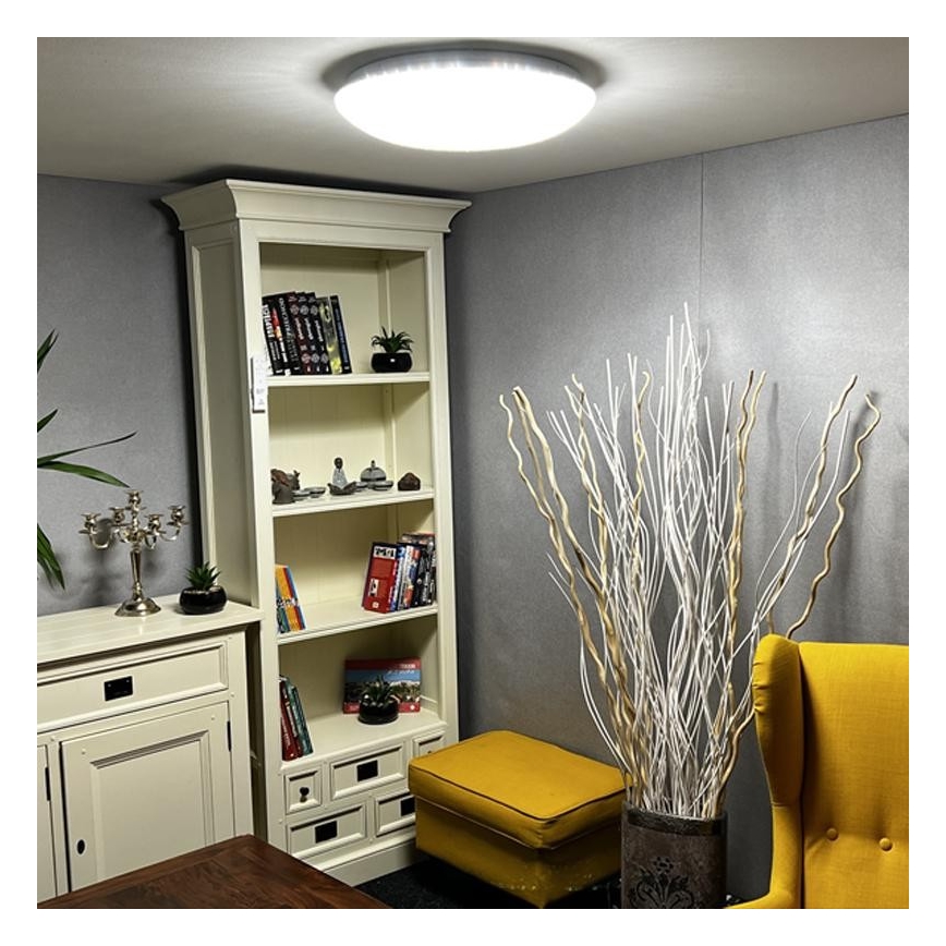 LED Stmívatelné stropní svítidlo LED/48W/230V 2700-6500K Wi-Fi Tuya + dálkové ovládání