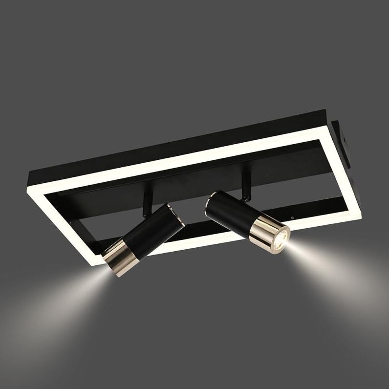 LED Stmívatelné stropní svítidlo LED/50W/230V 3000-6500K černá + dálkové ovládání