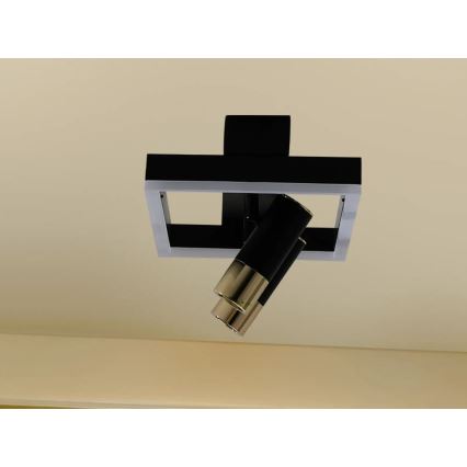 LED Stmívatelné stropní svítidlo LED/50W/230V 3000-6500K černá + dálkové ovládání