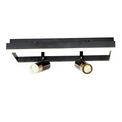LED Stmívatelné stropní svítidlo LED/50W/230V 3000-6500K černá + dálkové ovládání
