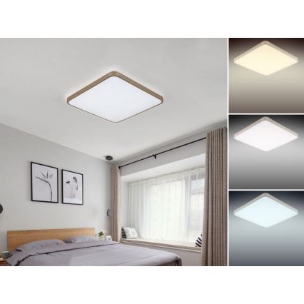 Nedes LC801A/GD/S - LED Stmívatelné stropní svítidlo LED/50W/230V + ZDARMA LED Zářivkové svítidlo LED/36W