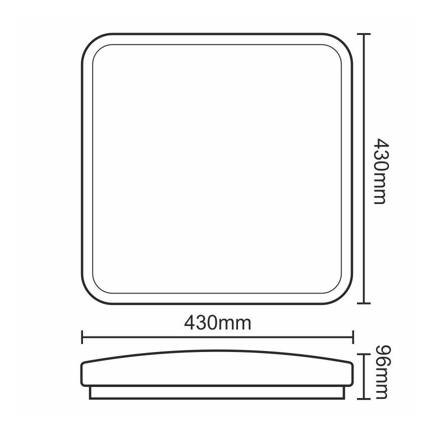 LED Stmívatelné stropní svítidlo LED/50W/230V