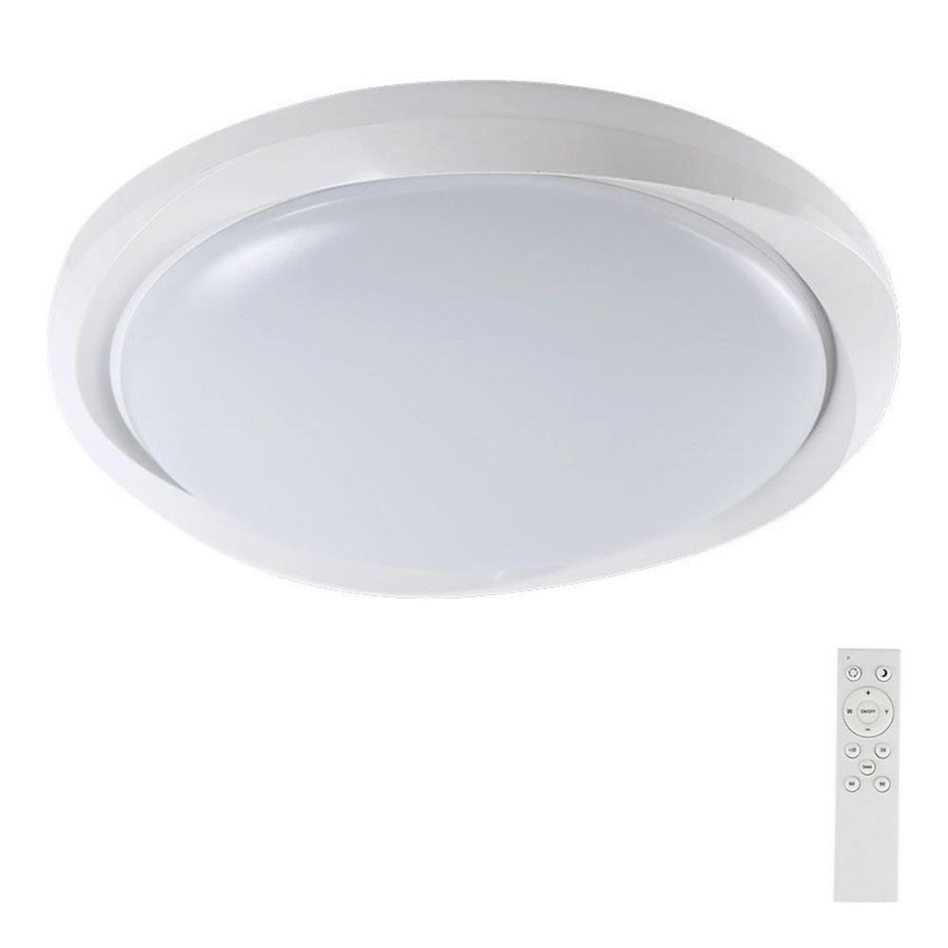 LED Stmívatelné stropní svítidlo LED/60W/230V 3000-6500K 49,2 cm bílá + dálkové ovládání