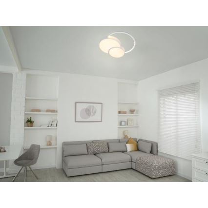 LED Stmívatelné stropní svítidlo LED/60W/230V 3000-6500K bílá + dálkové ovládání