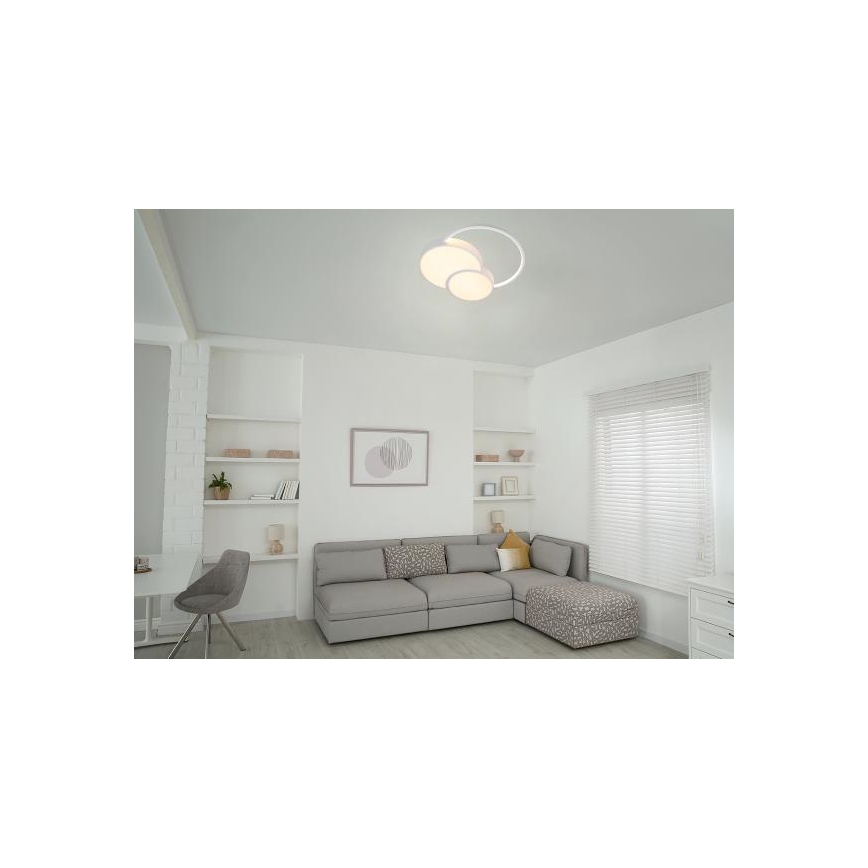LED Stmívatelné stropní svítidlo LED/60W/230V 3000-6500K bílá + dálkové ovládání