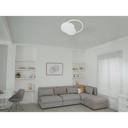 LED Stmívatelné stropní svítidlo LED/60W/230V 3000-6500K bílá + dálkové ovládání