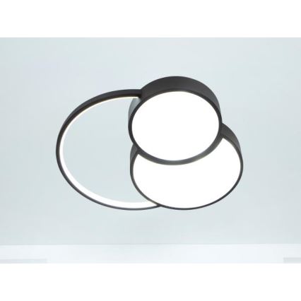 LED Stmívatelné stropní svítidlo LED/60W/230V 3000-6500K černá + dálkové ovládání