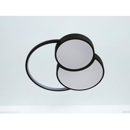 LED Stmívatelné stropní svítidlo LED/60W/230V 3000-6500K černá + dálkové ovládání