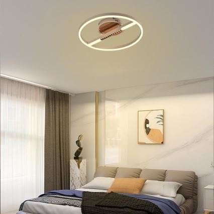 LED Stmívatelné stropní svítidlo LED/60W/230V 3000-6500K + dálkové ovládání