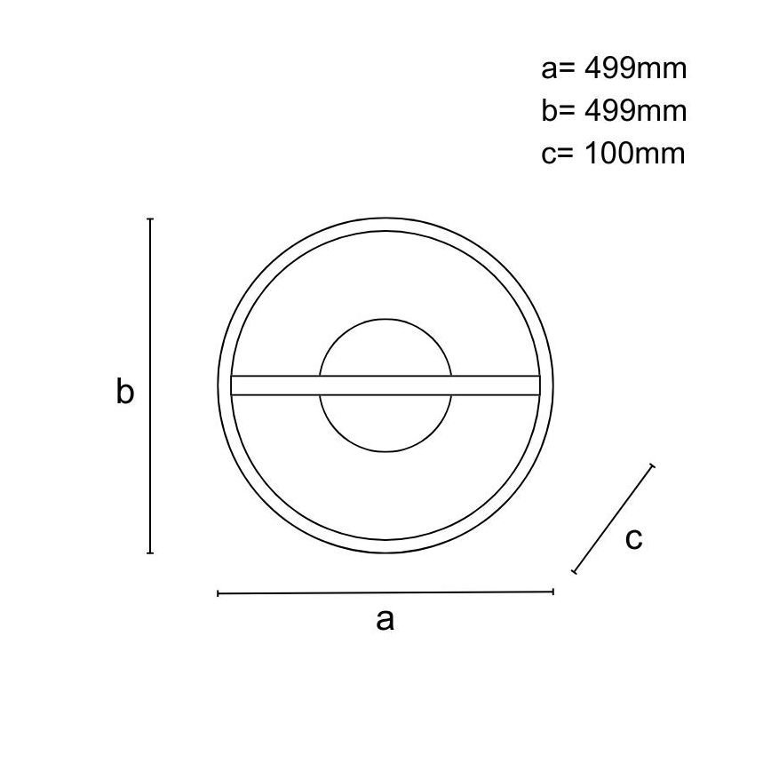 LED Stmívatelné stropní svítidlo LED/60W/230V 3000-6500K + dálkové ovládání