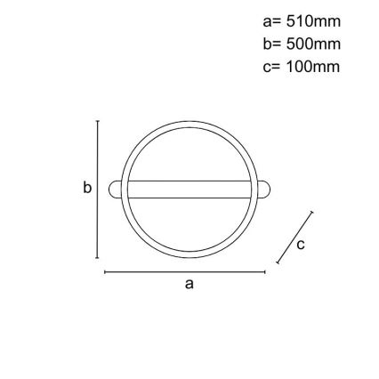 LED Stmívatelné stropní svítidlo LED/60W/230V 3000-6500K + dálkové ovládání