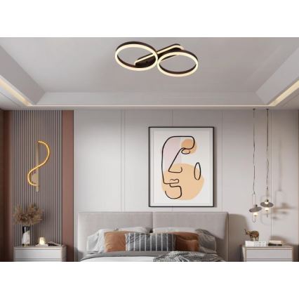 LED Stmívatelné stropní svítidlo LED/60W/230V 3000-6500K + dálkové ovládání