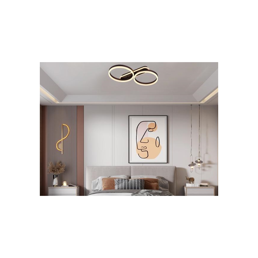 LED Stmívatelné stropní svítidlo LED/60W/230V 3000-6500K + dálkové ovládání