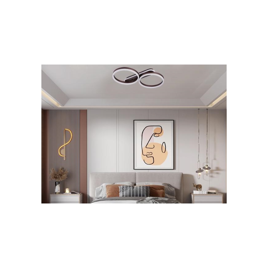 LED Stmívatelné stropní svítidlo LED/60W/230V 3000-6500K + dálkové ovládání