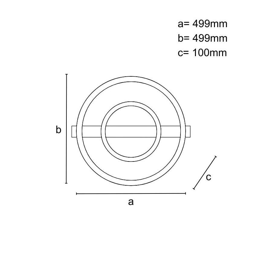 LED Stmívatelné stropní svítidlo LED/60W/230V 3000-6500K + dálkové ovládání