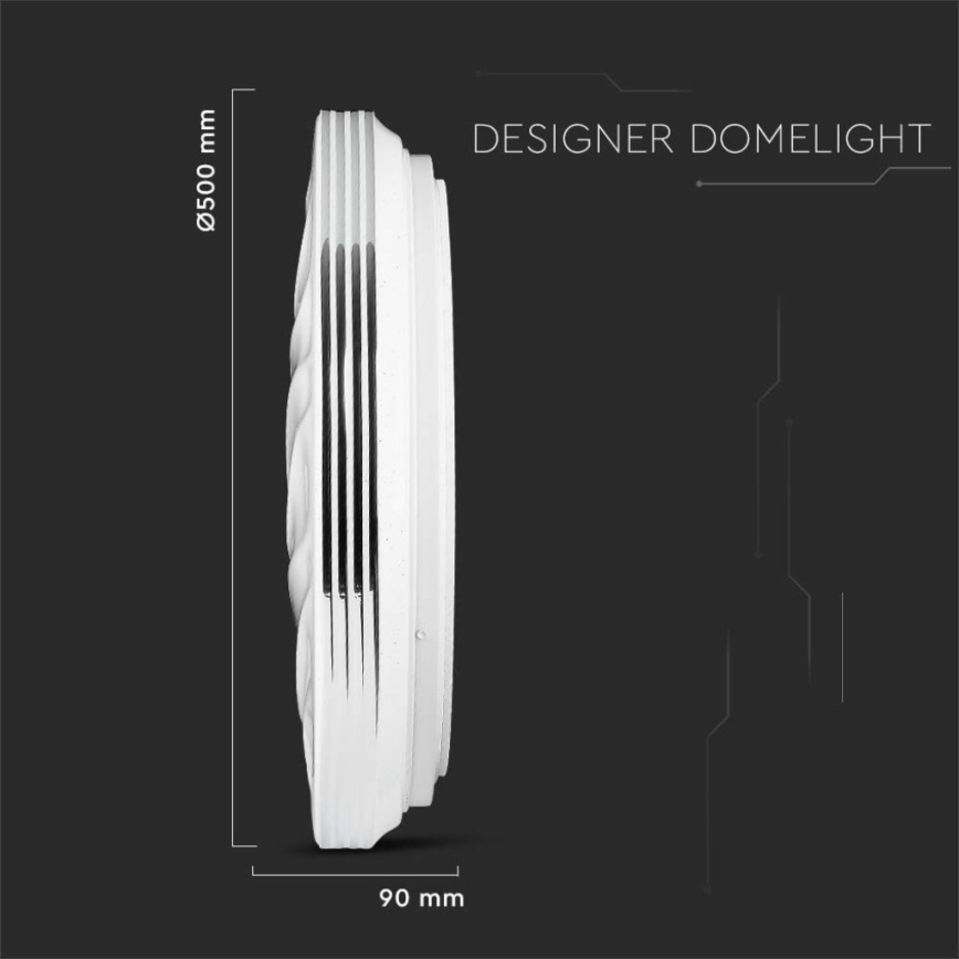 LED Stmívatelné stropní svítidlo LED/60W/230V 3000K/4000K/6500K + dálkové ovládání
