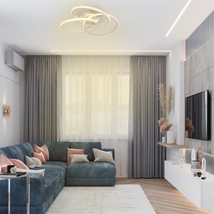 LED Stmívatelné stropní svítidlo LED/70W/230V 3000-6500K bílá + dálkové ovládání